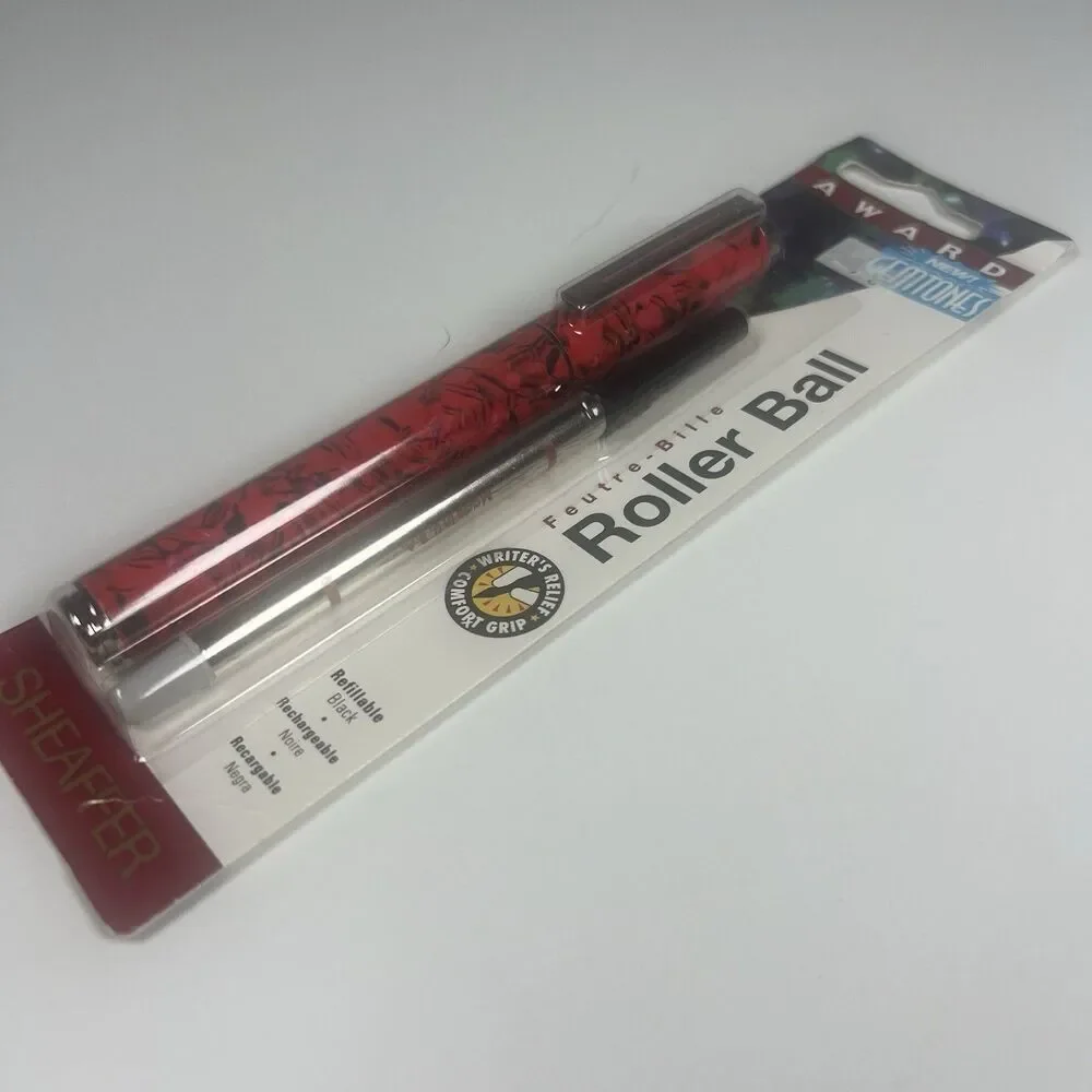 Sheaffer Vintage Award GEMTONES Red Marble Rollerball Pen New USA